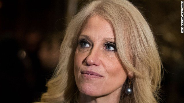 CNNPolitics's tweet photo. Kellyanne Conway: Spicer's false claims about the crowd size at the inauguration were "alternative facts" https://t.co/5dgbmRKQEM https://t.co/J8mHgxoYnr