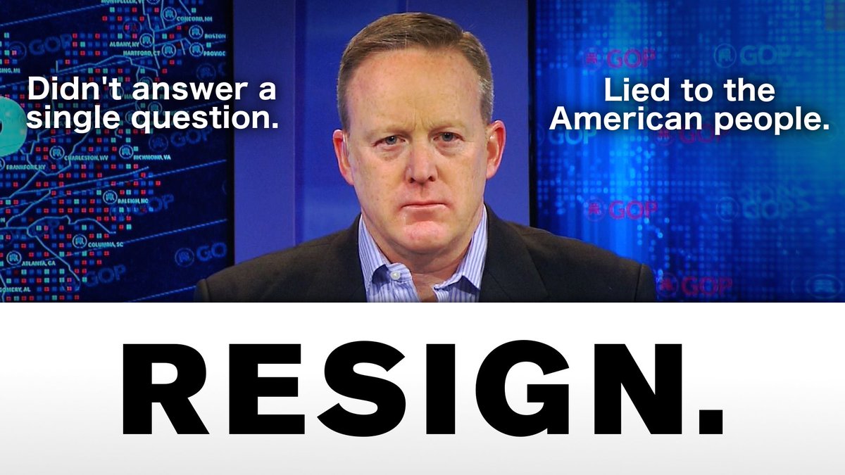 SaysHummingbird's tweet photo. RETWEET if you agree

White House Press Secretary Sean Spicer used his first press briefing to lie to the American people

He should RESIGN https://t.co/opXrv7t5y5