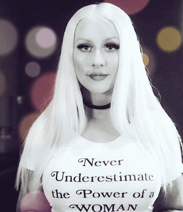 TheXtinaMedia's tweet photo. "Never underestimate the power of a woman" @xtina #WomensMarch #NeverCanNeverWill #CantHoldUsDown #WeMatter #Fighters #RadioXtina https://t.co/4o3kAFxah1