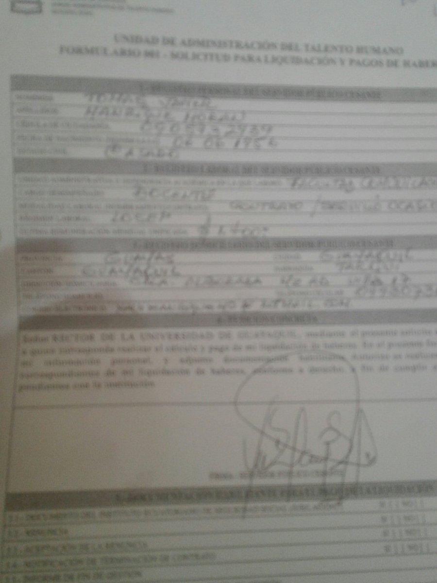 XavierManrique1's tweet photo. Señor @MashiRafael han pasado 3 meses desde que pedí la liquidación de la @UdeGuayaquil y no me cancelan esos valores. https://t.co/tQ03Sz0mQz