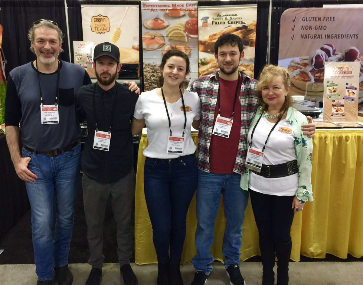 Crepini's tweet image. We're excited to be at the  #sffancyfoodshow. Stop by &amp;amp; try our tasty crepes! We're in the Moscone Center, North hall, #Booth 884. #WFFS17