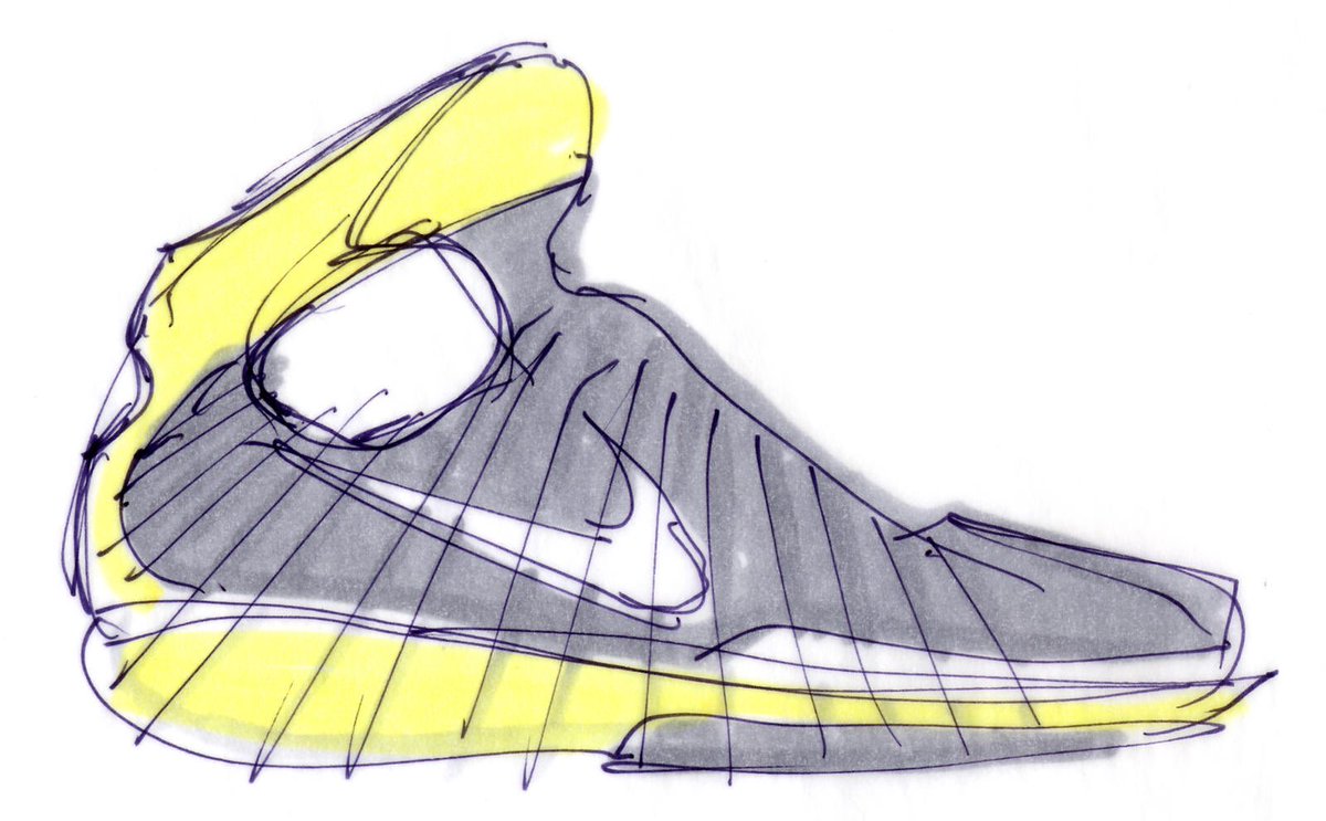 One of the greatest performance basketball shoes every created, designed by  Eric Avar. The Nike Huarache 2K4 #JustDoIt #NikeDesign, image size:1200x743