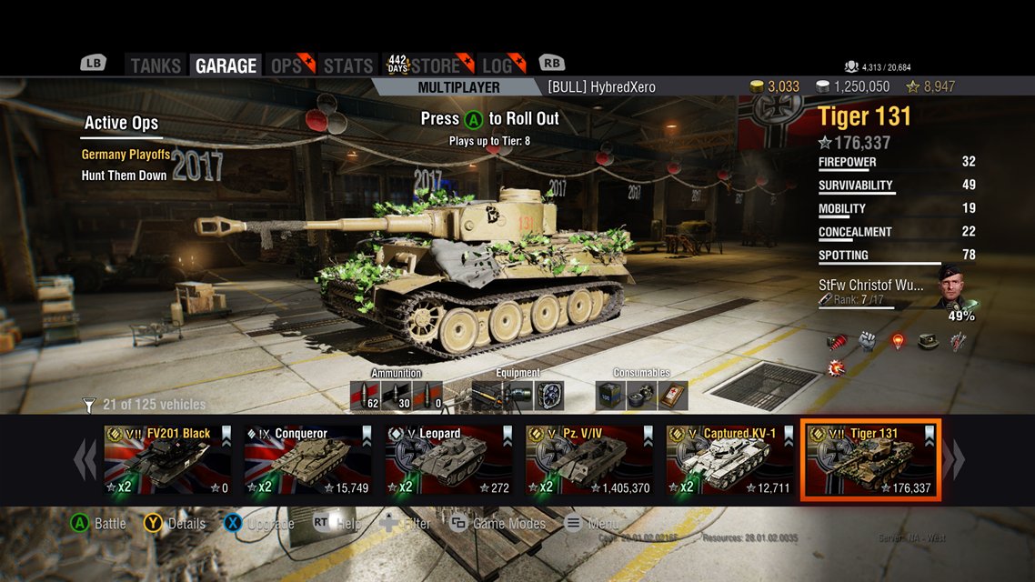 Roulette world of tanks