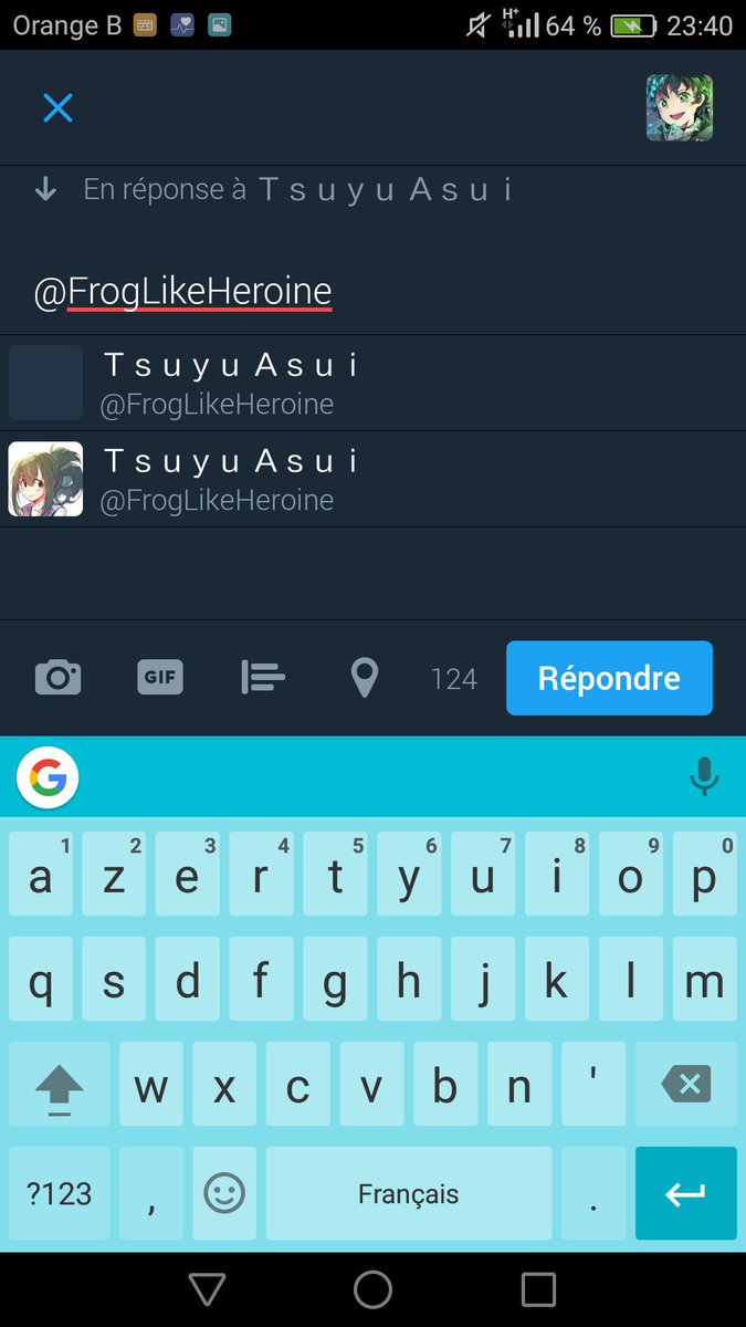 @FrogLikeHeroine Look what I noticed. Apparently, there is a conflict between two @ . One yours, and one...suspended ??...