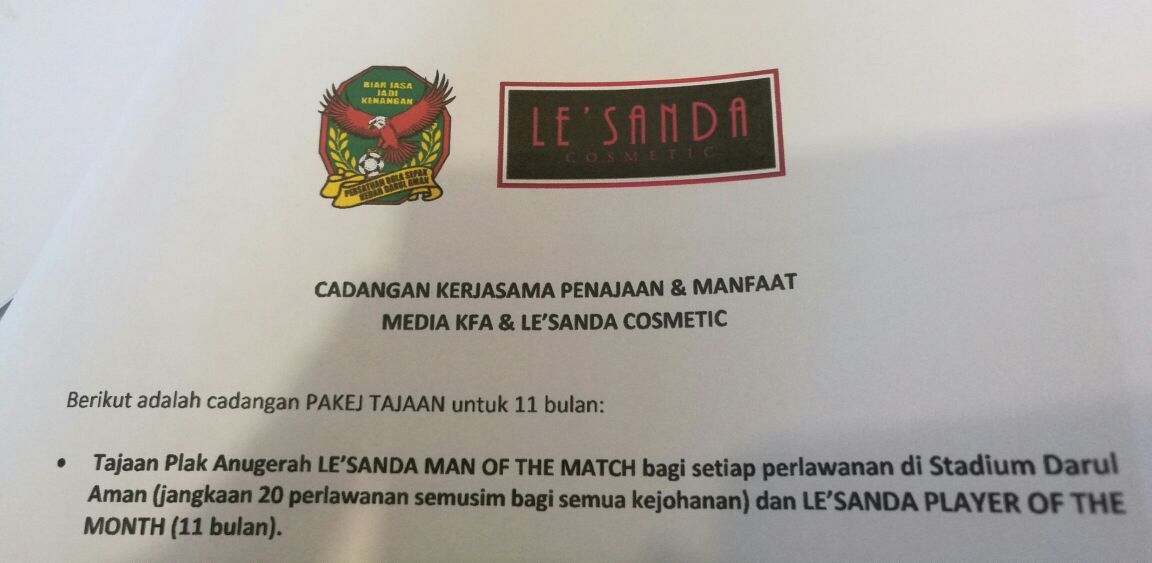 ctyphyto's tweet photo. alhamdulillah.proses akhir perbincangan mengenai PENAJAAN  MAN OF THE MATCH bersama KFA &amp; LE' SANDA COSMETIC.

#misi1juta
#gelombangkedua https://t.co/2nPMF8MKhV