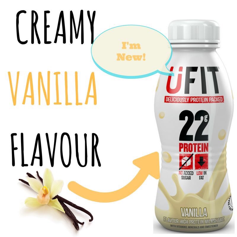 UfitDrinks's tweet image. You asked for it, we listened! Creamy vanilla flavour is now available in 310ml bottles exclusively from ufitdrinks.com