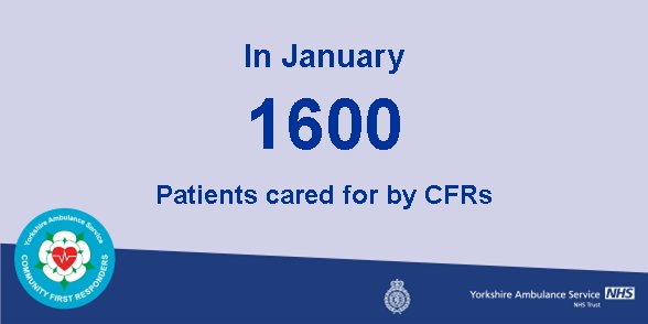 CFR_Yorkshire's tweet photo. #CFRs supported over 1600 patients in January #Teamwork @YASCFR https://t.co/qGOxdVs5N7