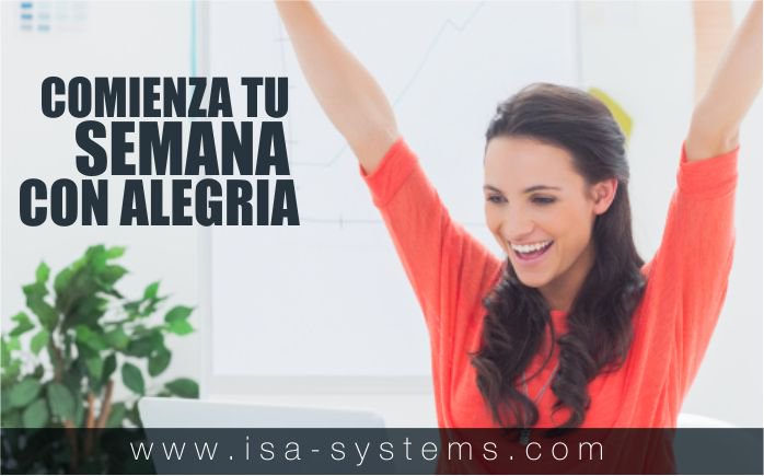 IsaSystems's tweet image. #FelizLunes Feliz semana activa y alegra para seguir emprendiendo. #IsaSystems