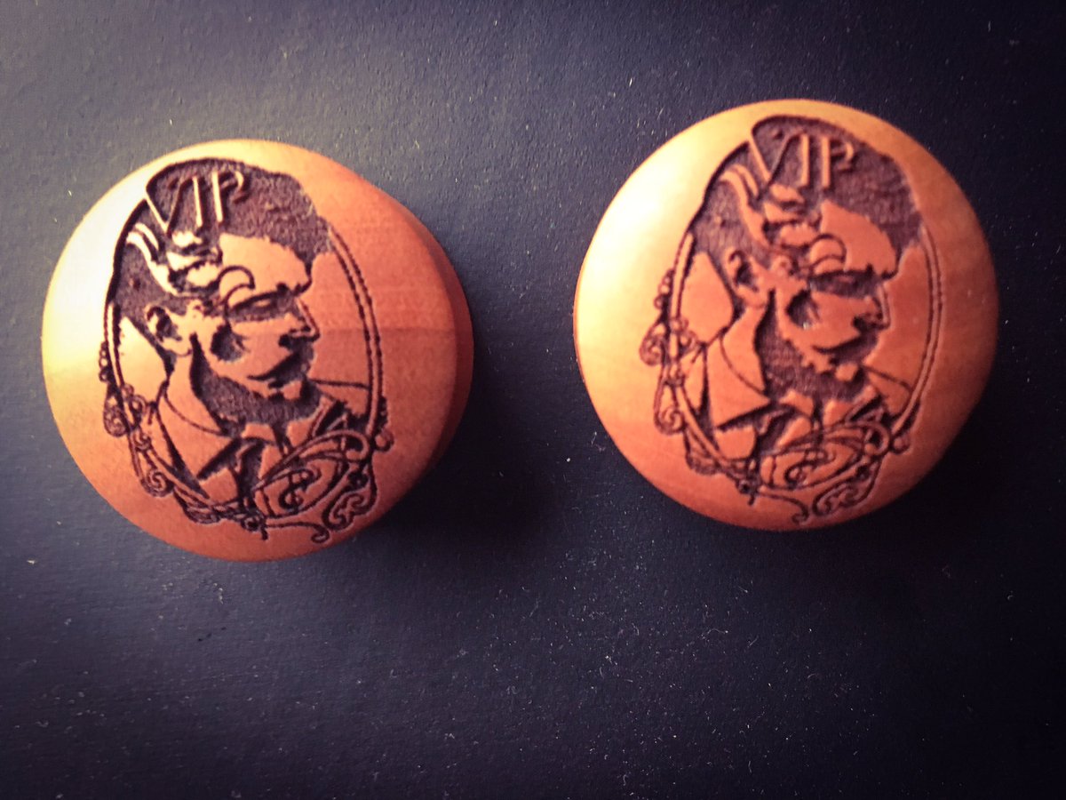 VIPiercing's tweet image. Wood plugs VIP Piercing by Marine Meringue #customplug #vipiercing #vipiercingtroyes #marinemeringue #woodplugs