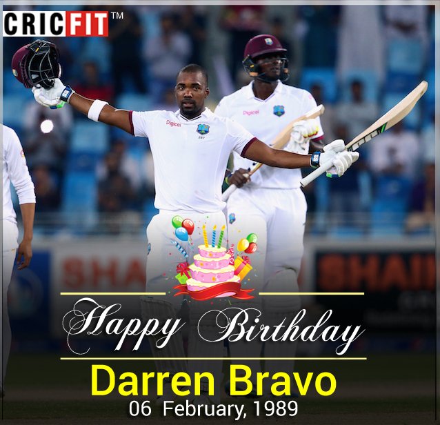 Cricfit Wishes Darren Bravo a Very Happy Birthday! 