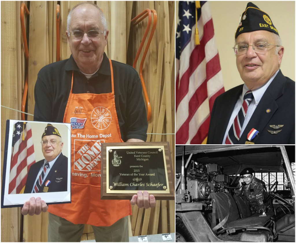 The Home Depot Foundation (@homedepotfound) on Twitter photo Meet Bill Schaefer from Walker, MI. Following a 37-year military career, he was named Michigan's 2015 Veteran of the Year. What an honor. Meet Bill Schaefer from Walker, MI. Following a 37-year military career, he was named Michigan's 2015 Veteran of the Year. What an honor.