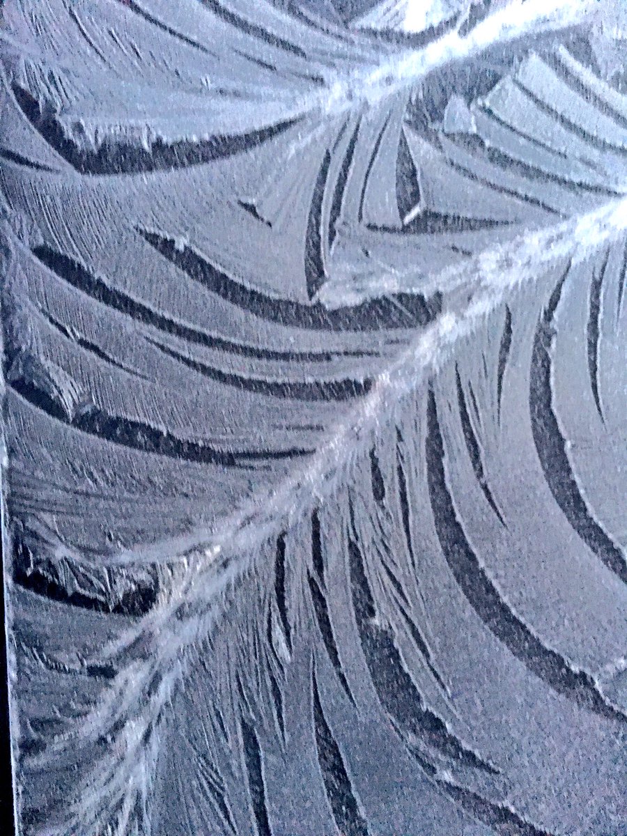 Beautiful #frostpattern on the Ferrari this morning (only joking - it's just a Porsche)...(only joking)... <a href="/StormHour/">#StormHour</a> #photography #winter