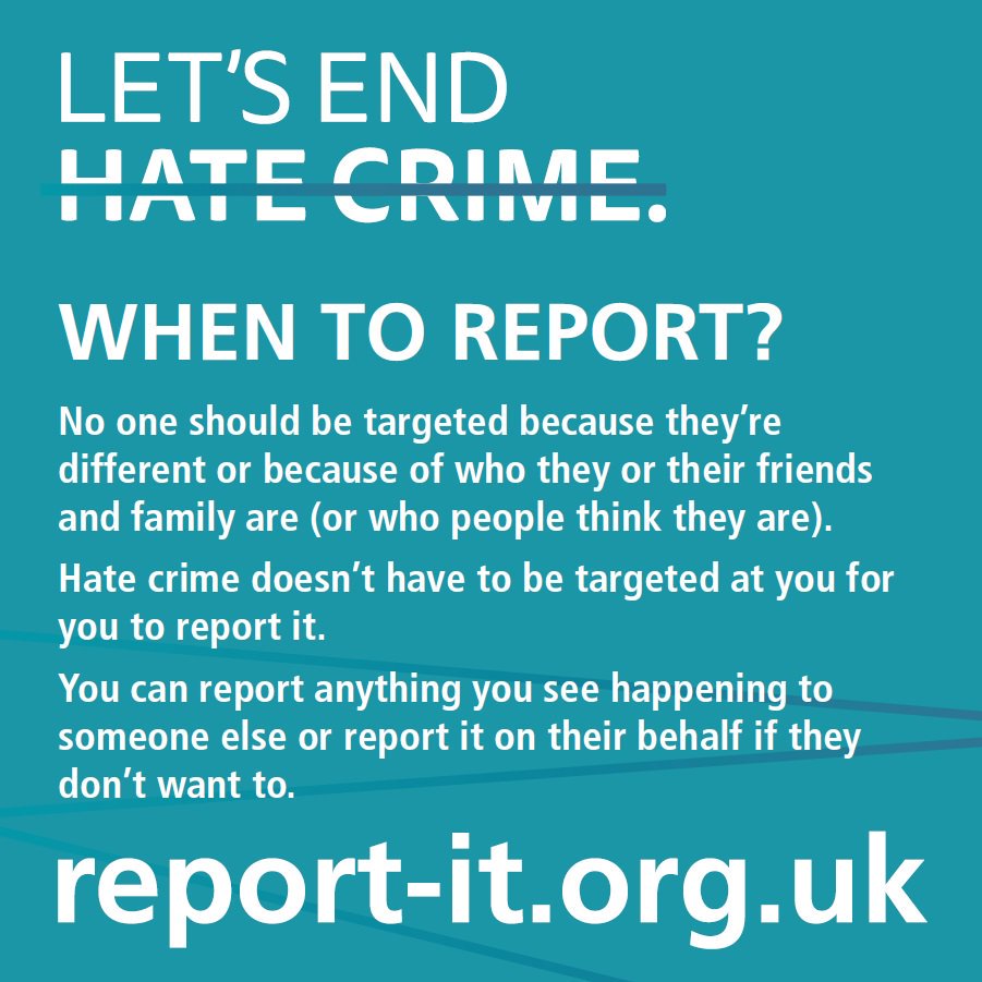 Today marks the start of Greater Manchester Hate Crime Awareness Week #WeStandTogether