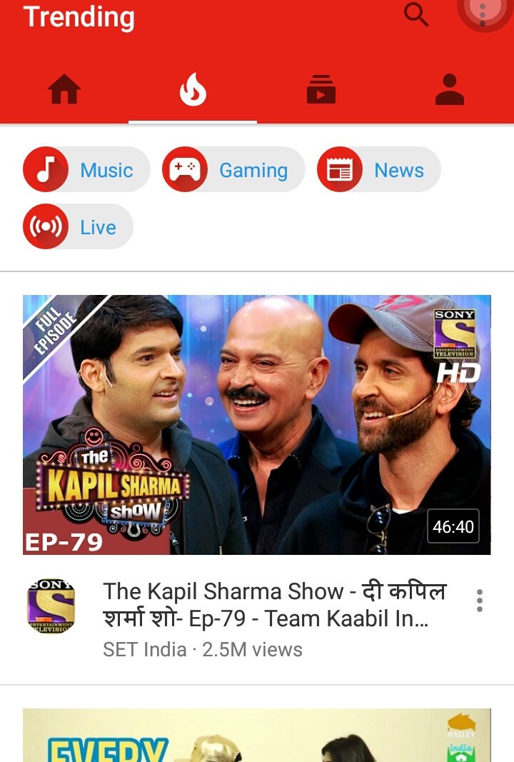Im_rahul_11's tweet photo. #TheKapilSharmaShow With #Teamkaabil is Trending at No.1 on @YouTube 😎😎
@KapilSharmaK9 @iHrithik @preeti_simoes https://t.co/oe0CcgG64o