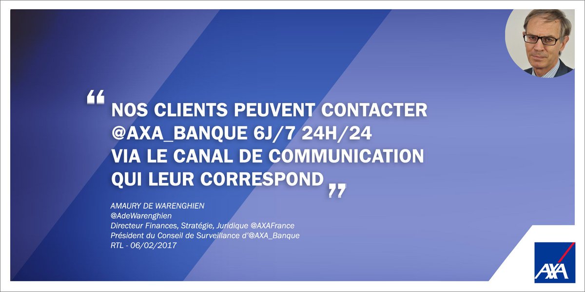 AXAFrance's tweet photo. La force du modèle unique d’@AXA_Banque : laisser le #client libre de choisir la relation bancaire qui lui convient #phygital #CPVA https://t.co/VpIfQHmjr5