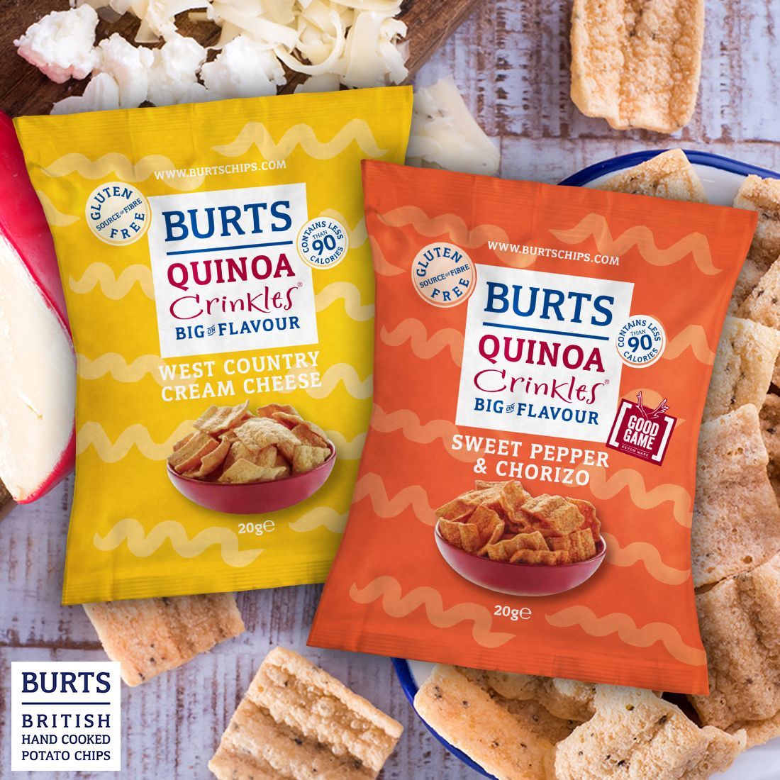 burtschips's tweet image. Follow + RT to a box each of our NEW Quinoa Crinkles! 18+, UK Only, Ends 12/2/17. Full T&amp;amp;Cs: bit.ly/2kKETEK