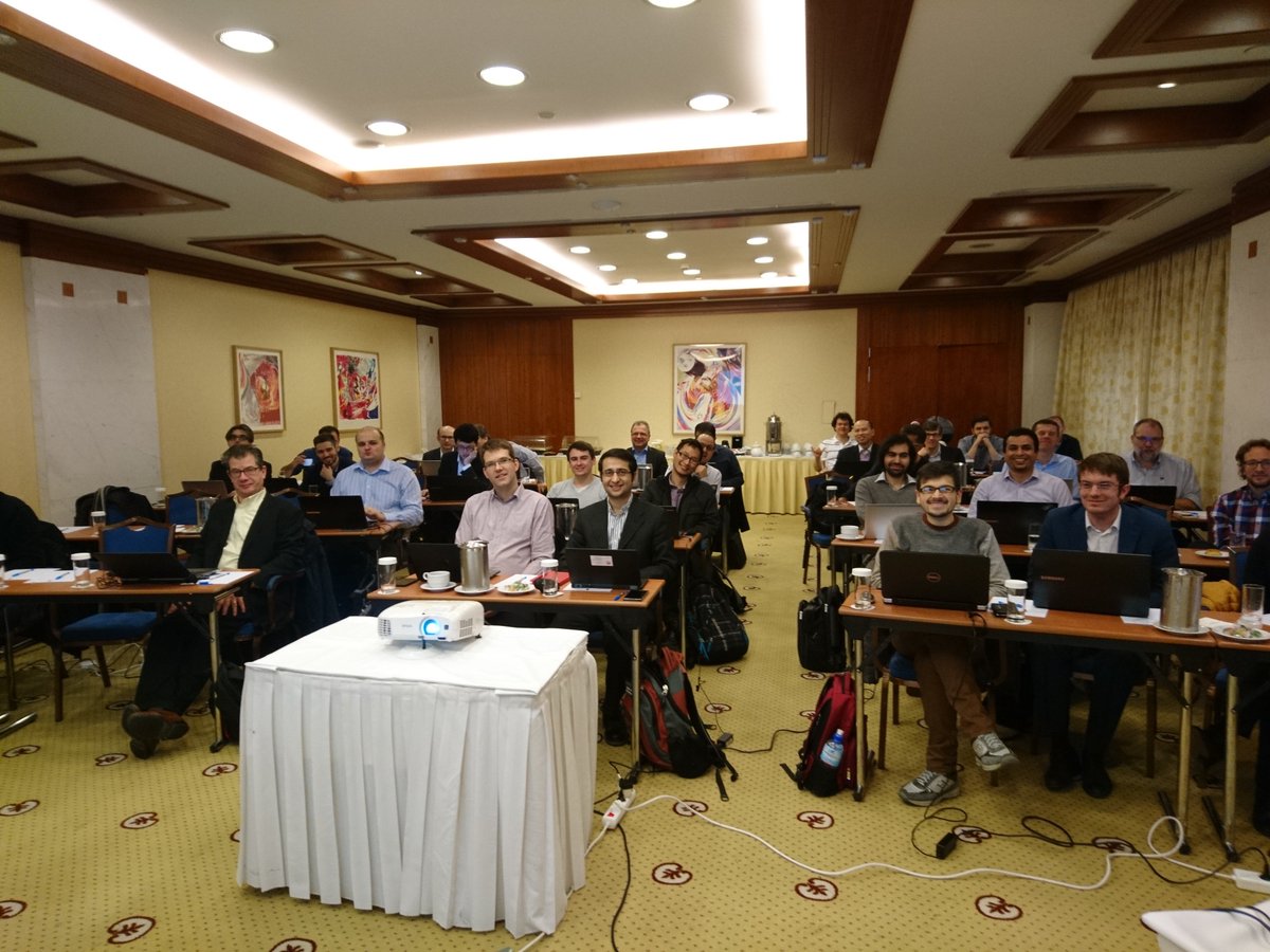 Happy participants in the first session of the <a href="/5GPPP/">5GPPP</a> workshop. Today and tomorrow we'll sync the 5G research across Europe.