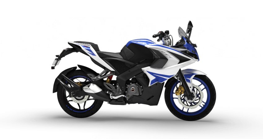 Zigwheels's tweet photo. Bajaj Auto has launched the 2017 @my_pulsar RS200 &amp; NS200 at ₹ 121,881 &amp; Rs 96,453 (ex-Delhi) respectively. Gets BSIV engines &amp; new graphics https://t.co/APmuExypt8