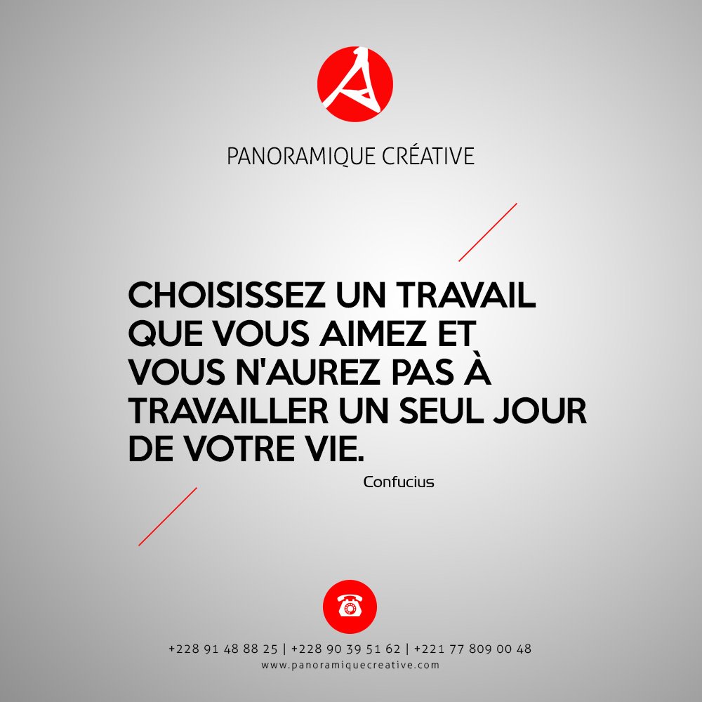 Bonjour #PanoraFollowers!
Nouvelle semaine, nouveaux défis! Aimez-vous votre travail? 
Bonne semaine à vous!
#PanoraCrea #PanoraQuotes