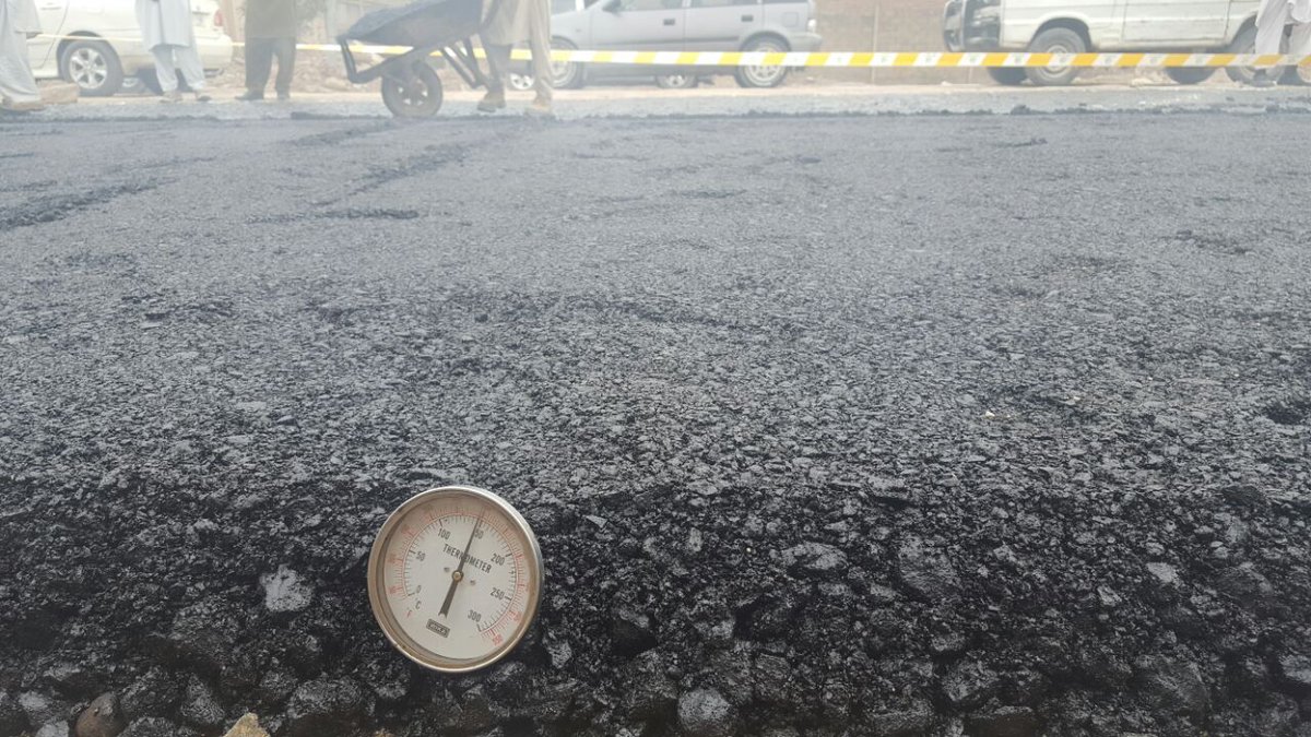 KPEZDMC on Twitter "Final preparation of the roads at Hayatabad