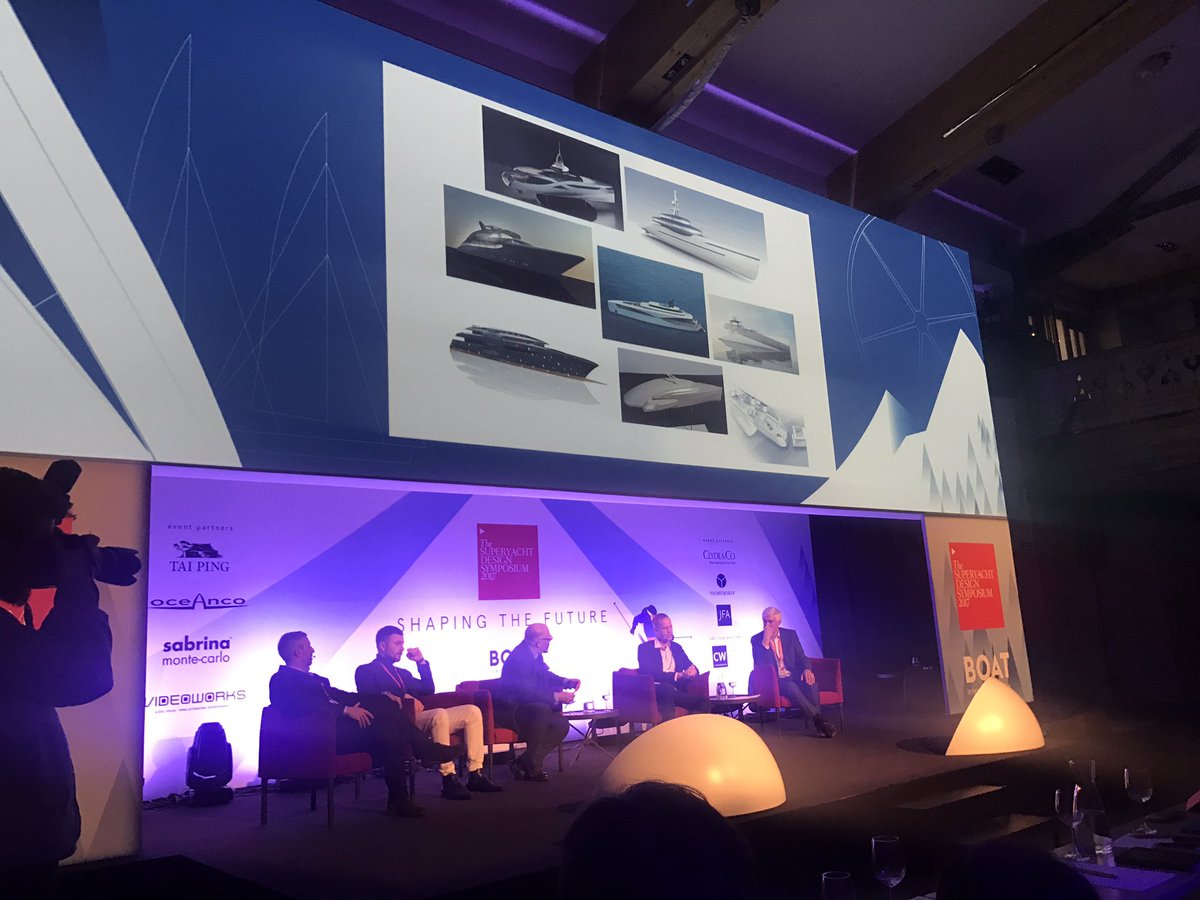 'Sketch &amp; run!' The panel is currently debating whether there's any point to crazy yacht concepts if they'll never get built #SuperyachtDS