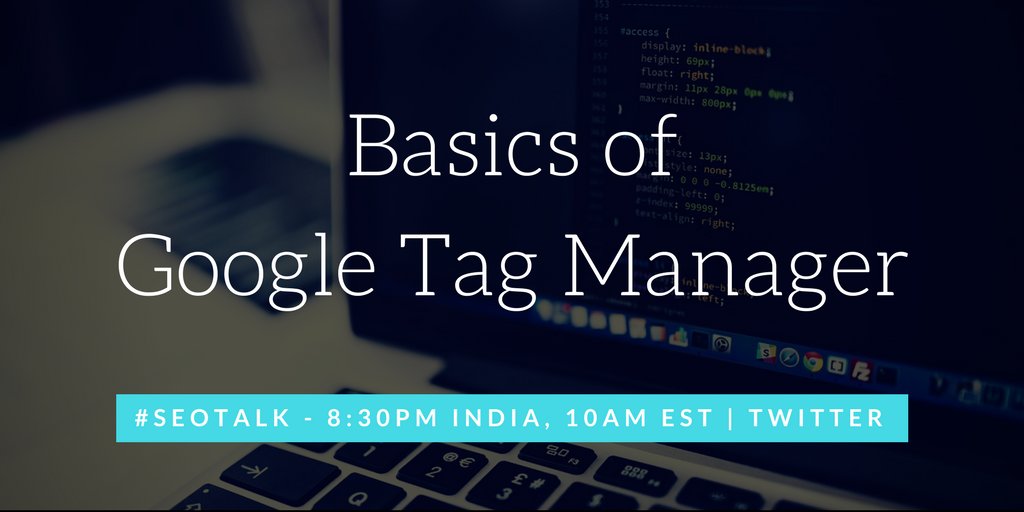 MalharBarai's tweet image. On #SEOTalk today we discuss about &apos;Google Tag Manager&apos;. Join us 8:30PM India, 10AM EST and share your thoughts