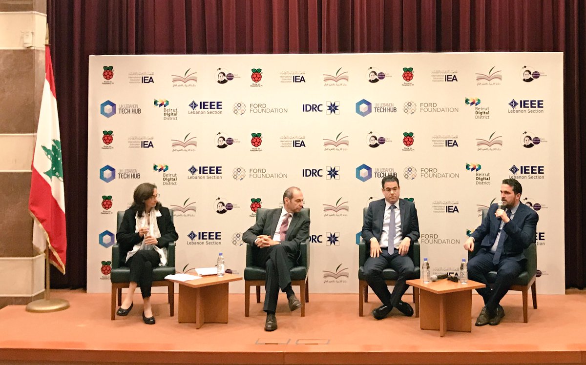 BeirutDigitalD's tweet photo. @NadimZaazaa from @UKLebHub talking about how the Raspberry Pi competition is important to engage students in coding! #coder_maker https://t.co/28SxjRDnLV