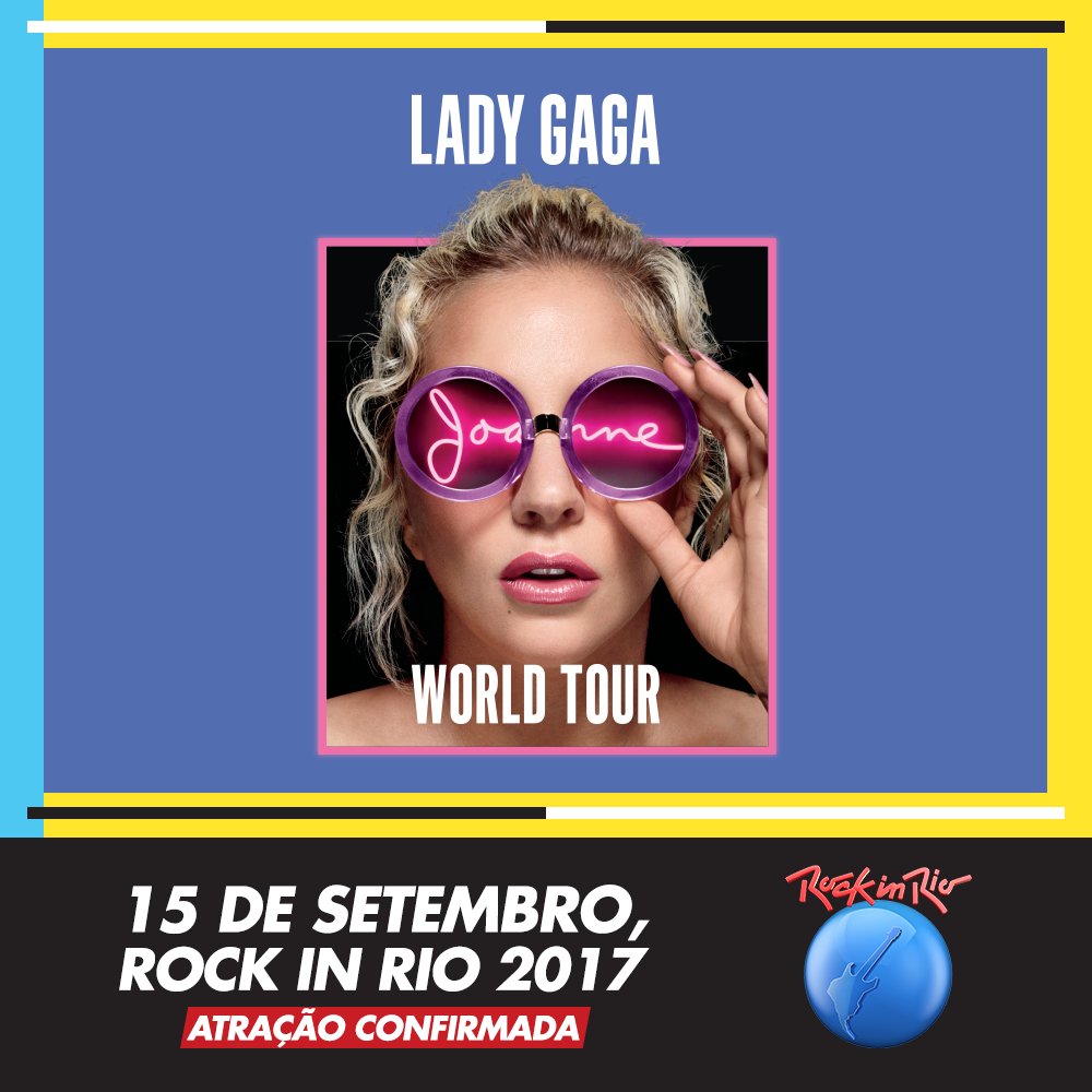 rockinrio's tweet image. Little Monsters, paws up! Agora é oficial: @LadyGaga, dia 15/09, no #RockInRio2017. Única apresentação no Brasil. Ingressos à venda: 6/04