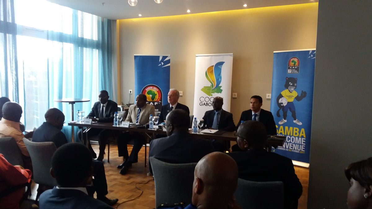Conference de presse du Haut Commissaire du <a href="/cocangabon2017/">COCAN Gabon 2017</a>  M.Kerangal. 
#Gabon 
#AFCON2017 
<a href="/EconomieGabon/">Economie Gabon Plus Officiel</a> <a href="/TVGabon24/">Gabon24</a> <a href="/fegafoot_gabon/">Fédération Gabonaise de Football</a>