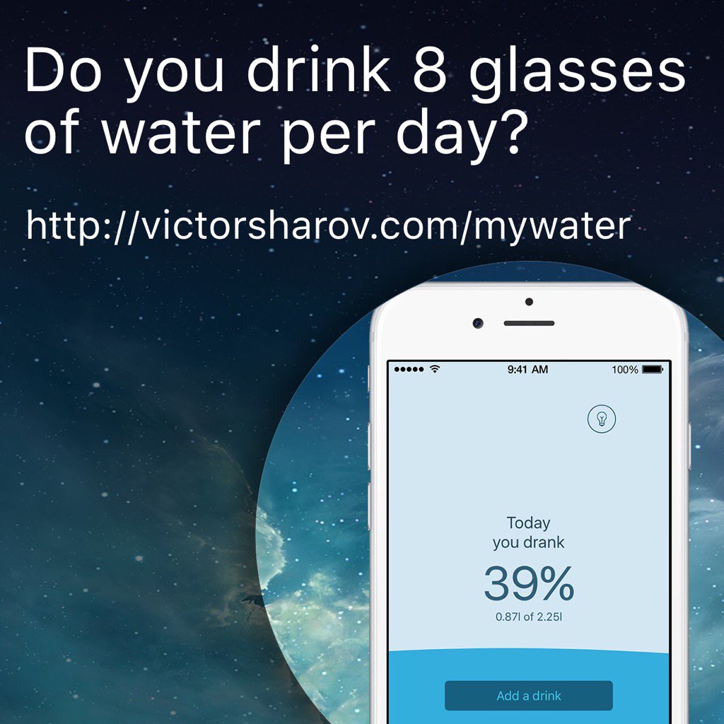 DEV_Corner's tweet photo. 8 glasses of water per day are the basis of proper nutrition. "My water" with help yo... https://t.co/0bZ16PPd6q https://t.co/aPnWHqGKwL