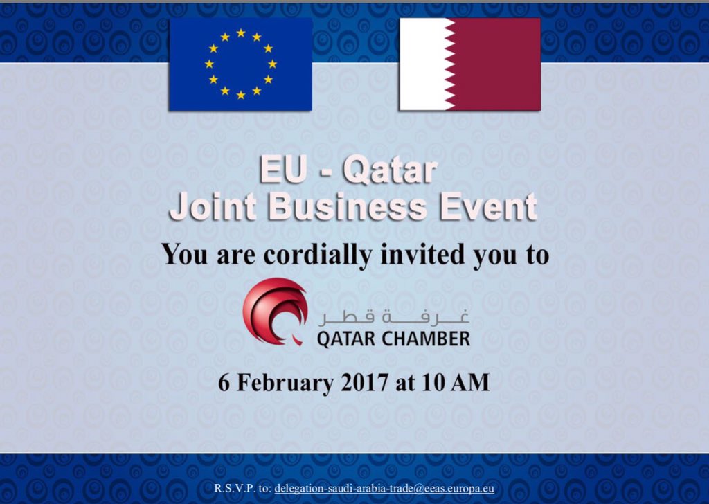 EUintheGCC's tweet photo. #EU promoting #business and #investment between its Member States and #Qatar @QatarChamber @EUGCCTrade https://t.co/G58zGzFSRQ