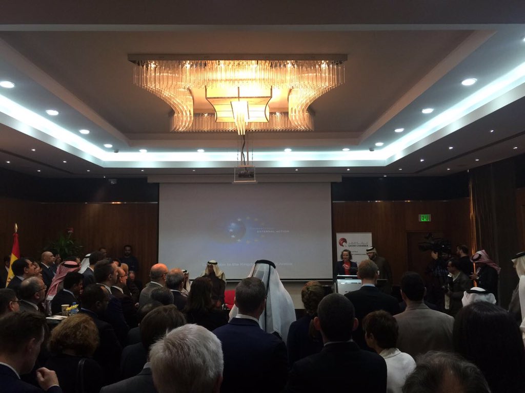 EUintheGCC's tweet photo. #EU promoting #business and #investment between its Member States and #Qatar @QatarChamber @EUGCCTrade https://t.co/G58zGzFSRQ