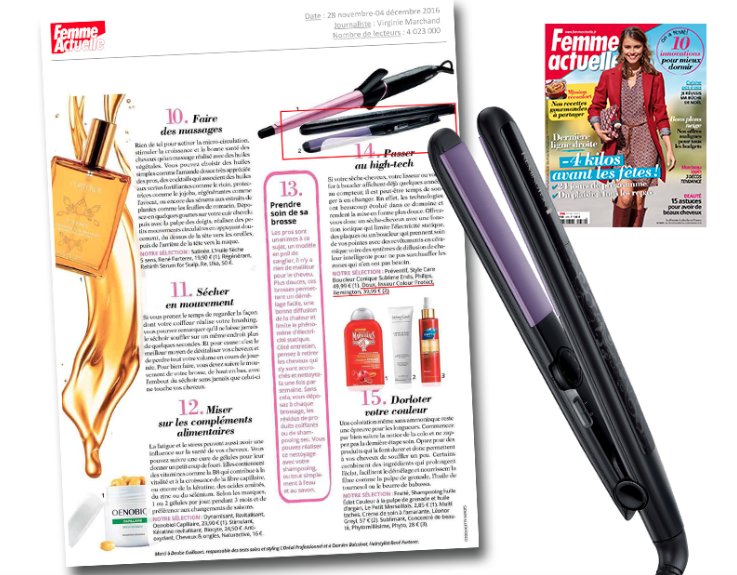 RemingtonFrance's tweet photo. @femmeactuelle vous conseille le #lisseur @RemingtonFrance #ColourProtect pour vos cheveux colorés : https://t.co/62YwSjjuBL https://t.co/QUiXVYnL3Y