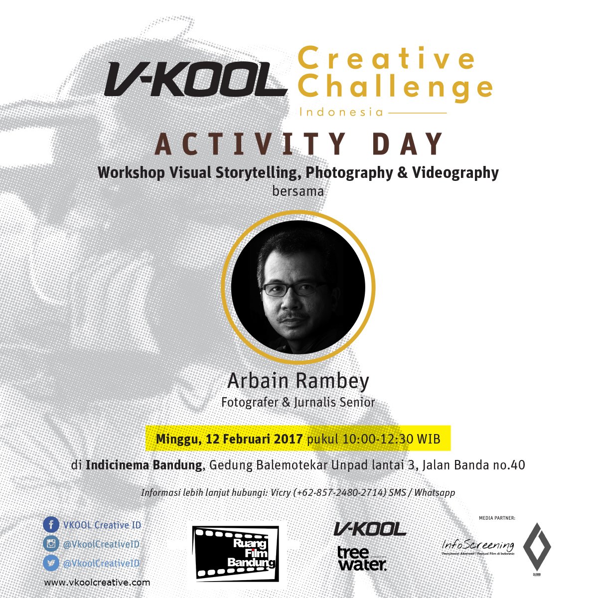 VKoolCreativeID's tweet photo. Cara ikutnya gampang banget! Posting info acara ini di akun instagram kamu dan tag instagram @vkoolcreativeid! https://t.co/hLbWnfO8f2