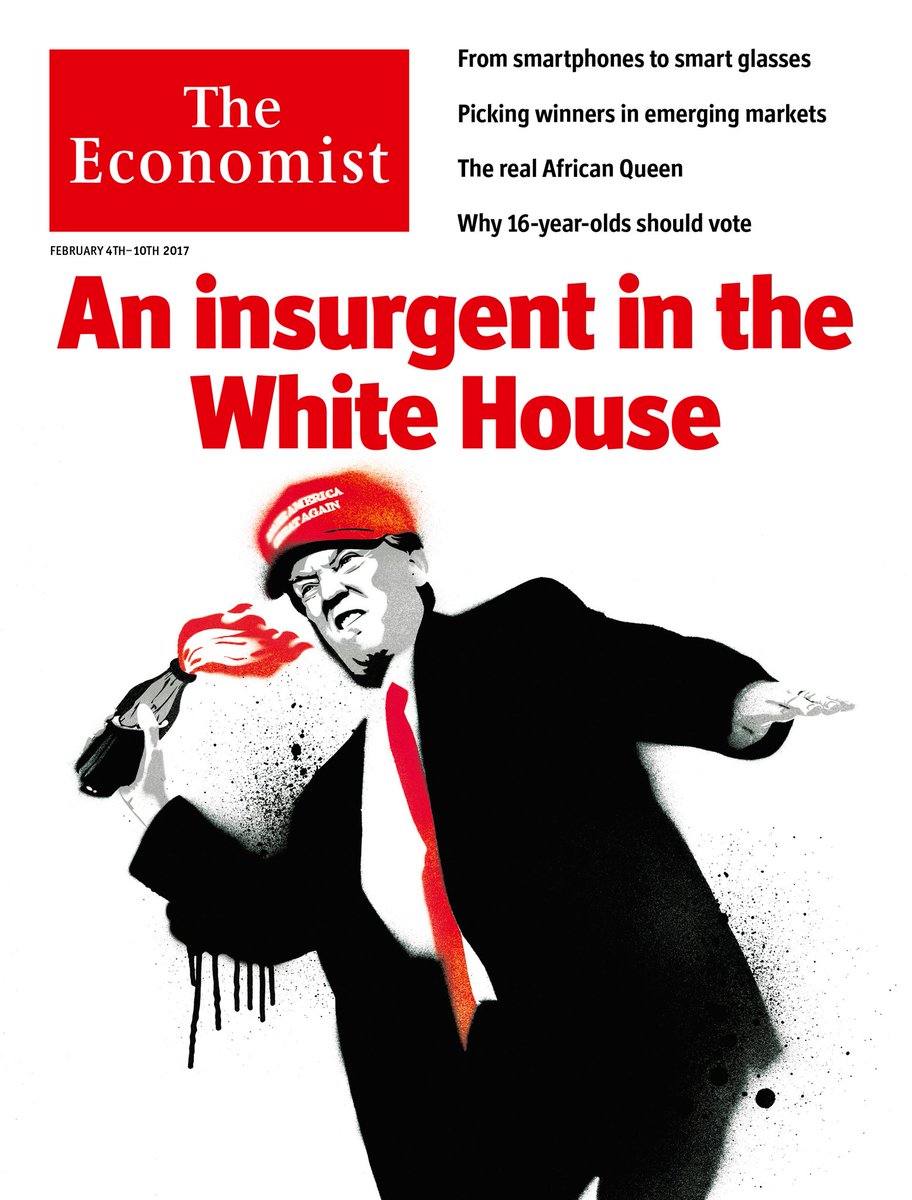 martamiguez's tweet photo. Dos semanas de presidencia de Trump reflejadas en las #portadas de las principales revistas internacionales. #covers https://t.co/UM7HiRsx8B