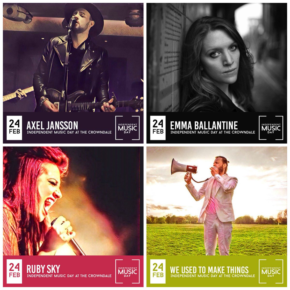 Excited about the line-up for <a href="/indiemusicday/">IndependentMusicDay</a>! <a href="/WUTMT/">WeUsedToMakeThings</a> @RubySkyMusic and @eaxeljansson Full details and tickets below facebook.com/independentmus…