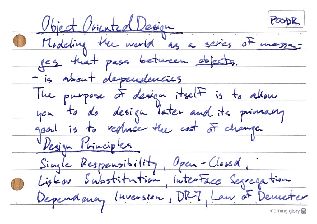 tenxprogrammer's tweet image. Definition of Object Oriented Design: wp.me/p8061n-2N #oodesign #ruby