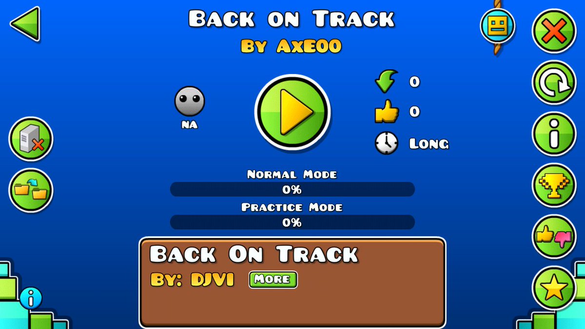 AxE_Ng's tweet image. #GeometryDash #geometrydashlevel #backontrack #djvi #Insane #Easylevel #videogame