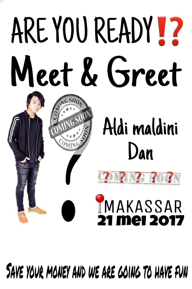nurulfajriah13's tweet photo. MAKASSAR ARE YOU READY?⁉️⁉️⁉️@AlvaroMaldini1 dan siapa yaaaa(?)ayo tebak😋 https://t.co/DKUij0eB5Y