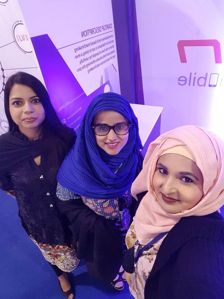 AzaujOfficial's tweet photo. Come and visit #Azauj team at #Karachi #Expo #Center today and tomorrow. #Plan9 #Momentum17 #Reliable #MatchMaking https://t.co/D9pq7CURAk