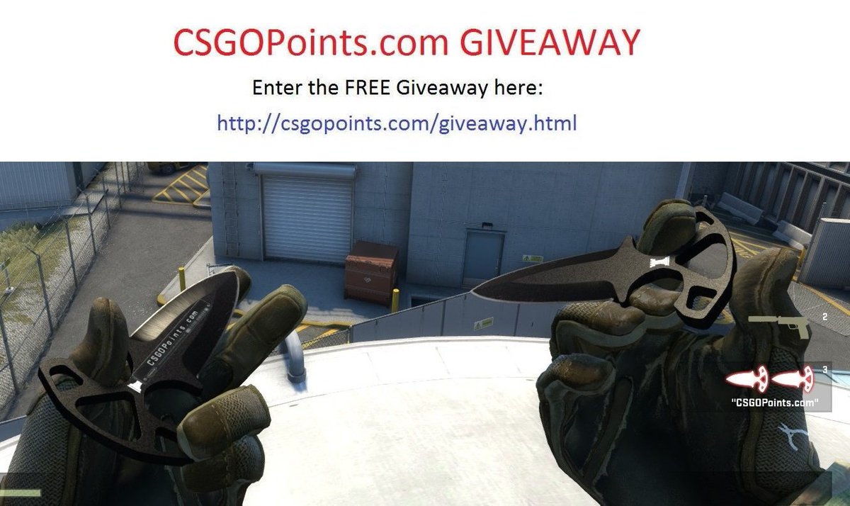 CSGOPoints's tweet image. #CSGOGiveaway #Giveaway #CSGO #CSGOSkins
★ Shadow Daggers (Factory New)
Enter here: csgopoints.com/giveaway.html 🤗