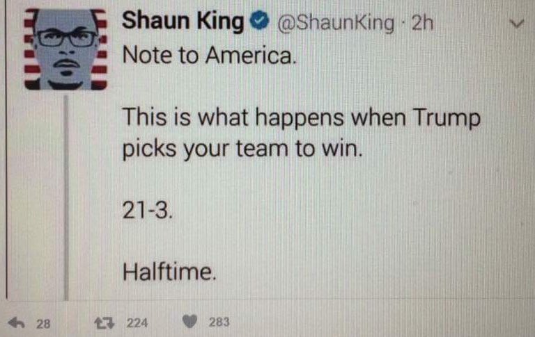 When libs get it wrong and have to delete tweets. 🤣

#NotMySuperBowlChamps 
"Election Night All Over Again"
#SuperBowl 
Tom Brady
