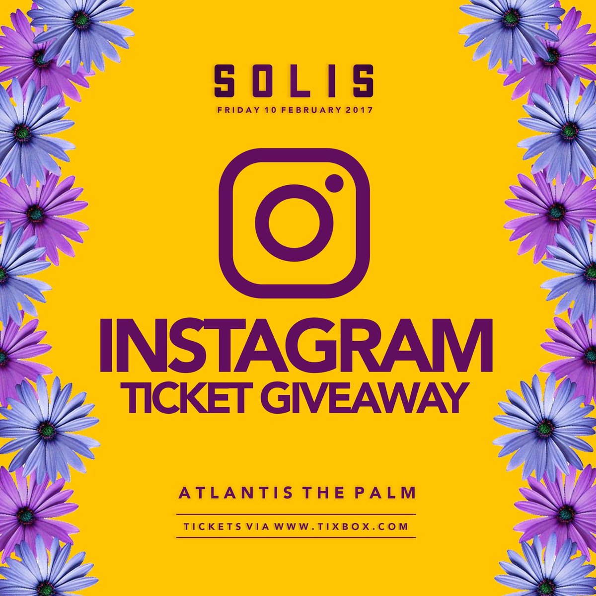 SolisDxb's tweet photo. CONTEST ALERT - visit us on Instagram @SolisDXB for more info 🌼🌺☀️ https://t.co/Zah29AIryG