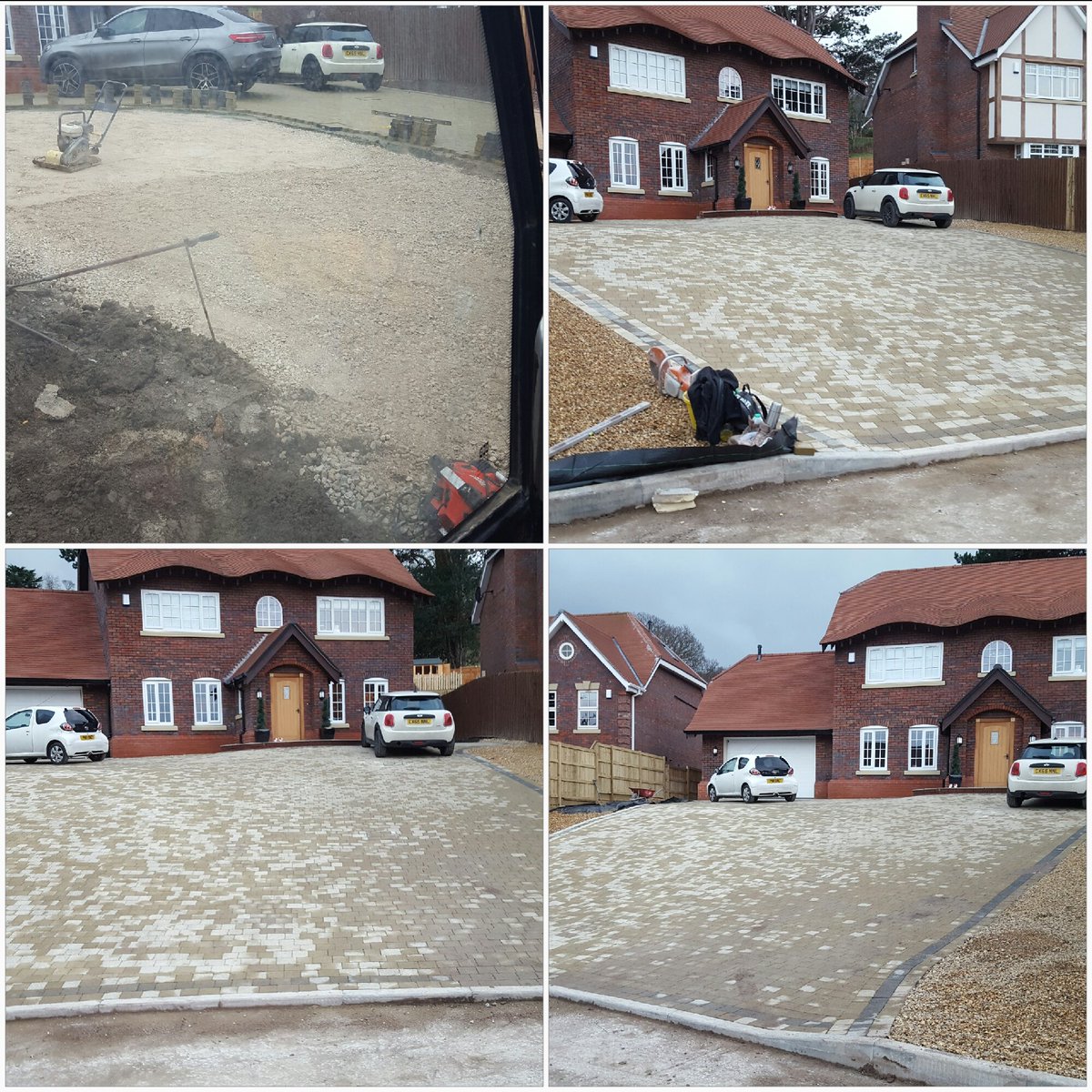 Driveway extended #buff #blockpaving #colwynbay #llandudno #conwy