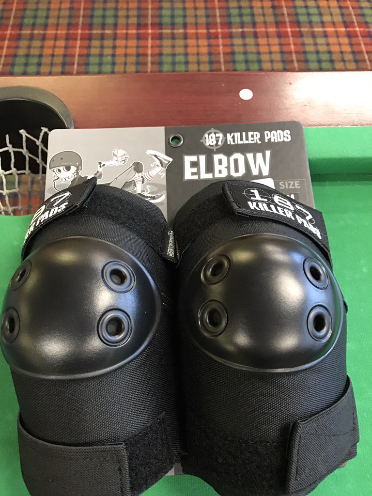 skateasylum's tweet photo. 187 Killer Elbow is now back in stock, you can pick the up here: https://t.co/if1GnP81iI https://t.co/BflFuITnR6
