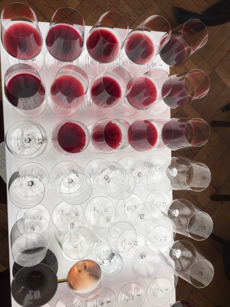 MoatVintners's tweet photo. Nearly there, just another 13 glass to fill ! Monster 27 glass Provence Rad tasting at @67pallmall #wine https://t.co/UGsnzcEcui