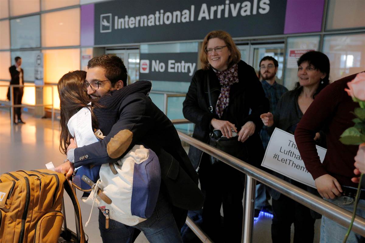 NBCNews's tweet photo. Your gate is open: Judge halts Trump immigration order https://t.co/krEkt2JiXI https://t.co/QgT67v671f