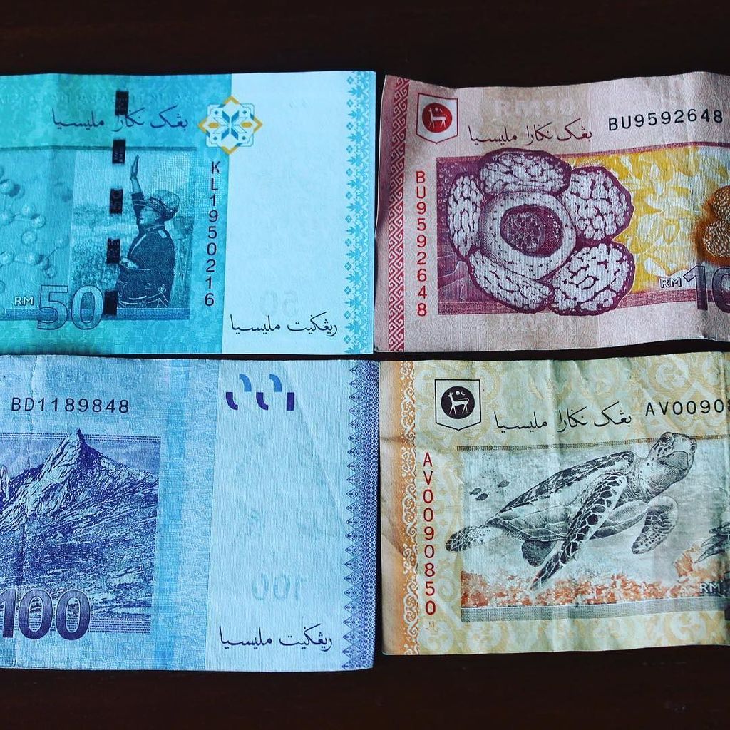 thallendanks's tweet photo. The colorful currency of Malaysia.  4.5 Ringgits to 1 US dollar. #malaysianringgit https://t.co/kDDshNZHG3