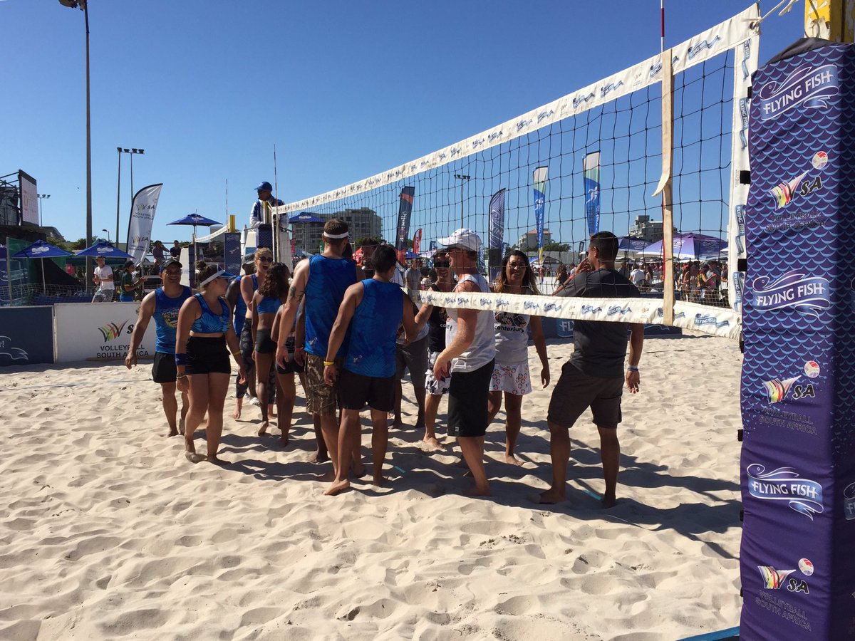 beachVBseries's tweet photo. Social league final coming up. It's Flavour Squad against Canterbury. #addsomeflavour @FlyingFishSA https://t.co/mLPxbonbxT