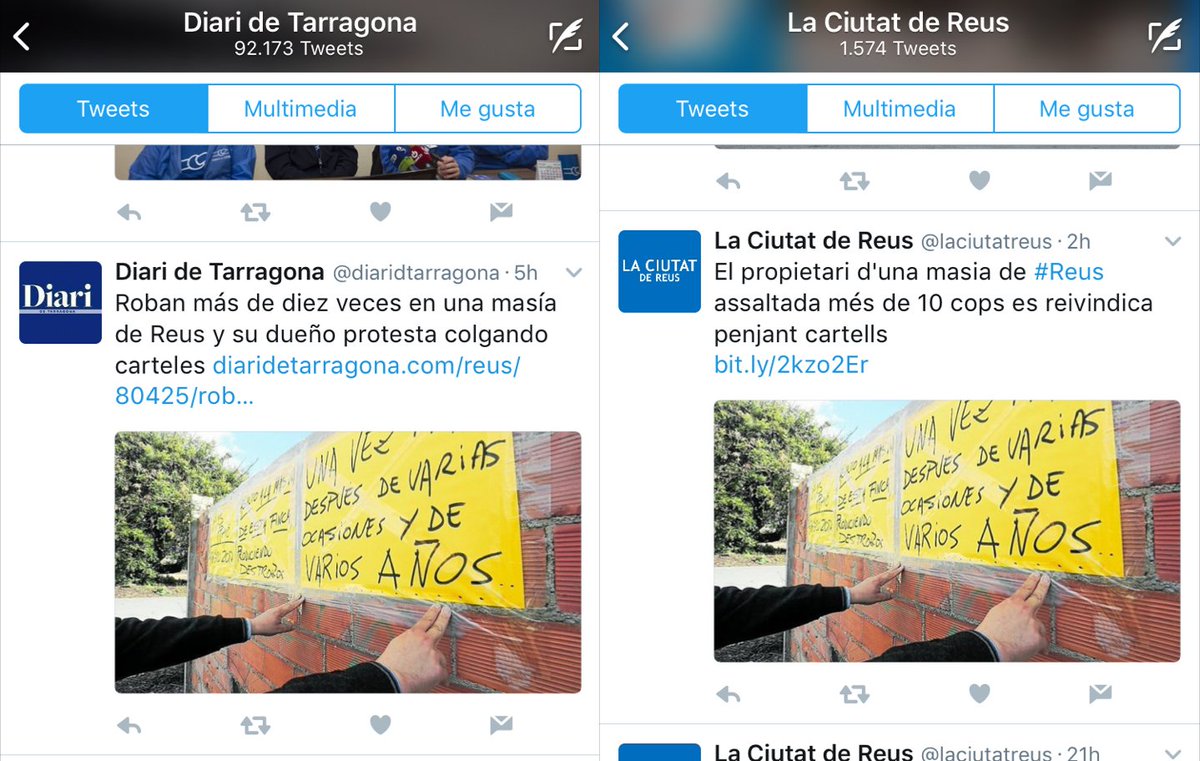 Nivell 'hardcore' de copy&amp;paste a <a href="/laciutatreus/">Diari La Ciutat de Reus</a> Una cosa és citar, q stic d'acord, i l'altre afullerar text i foto